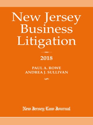 cover image of New Jersey Business Litigation